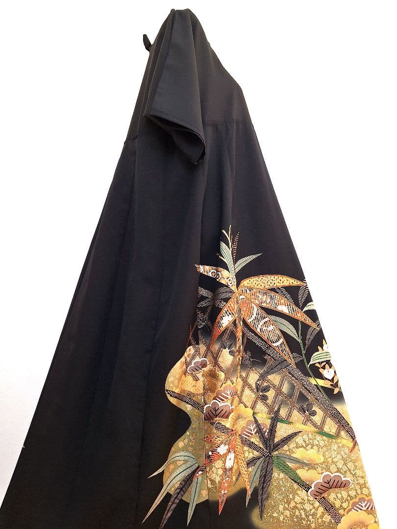 着物リメイクワンピース3674