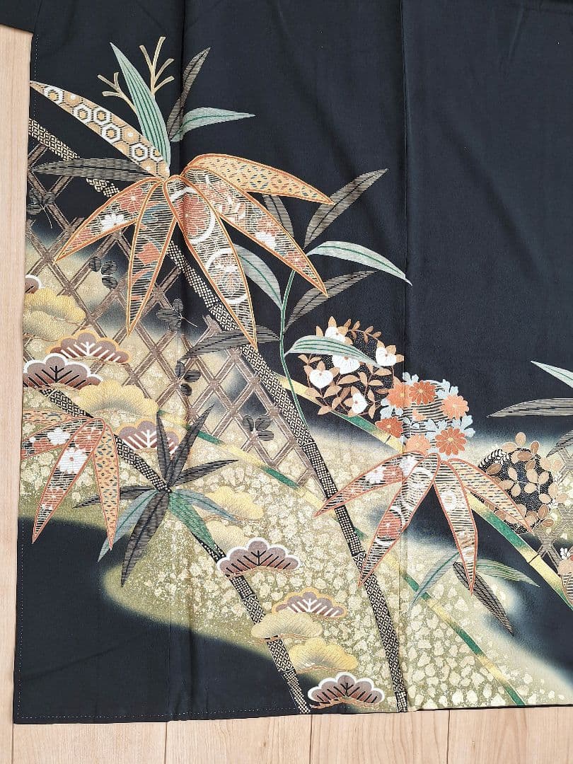 着物リメイクワンピース3674