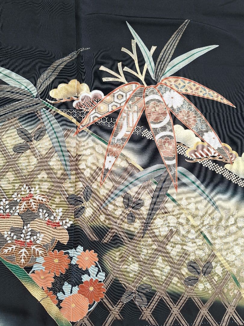 着物リメイクワンピース3674