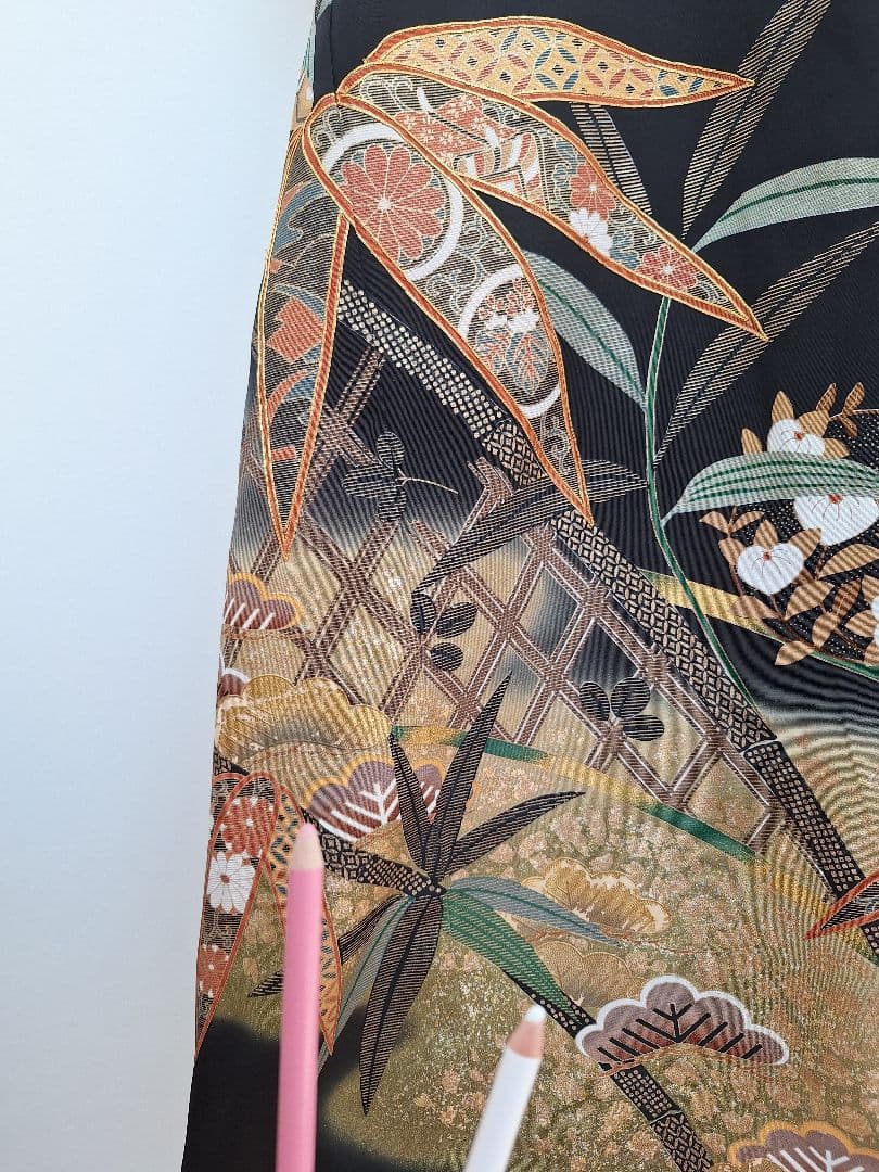 着物リメイクワンピース3674