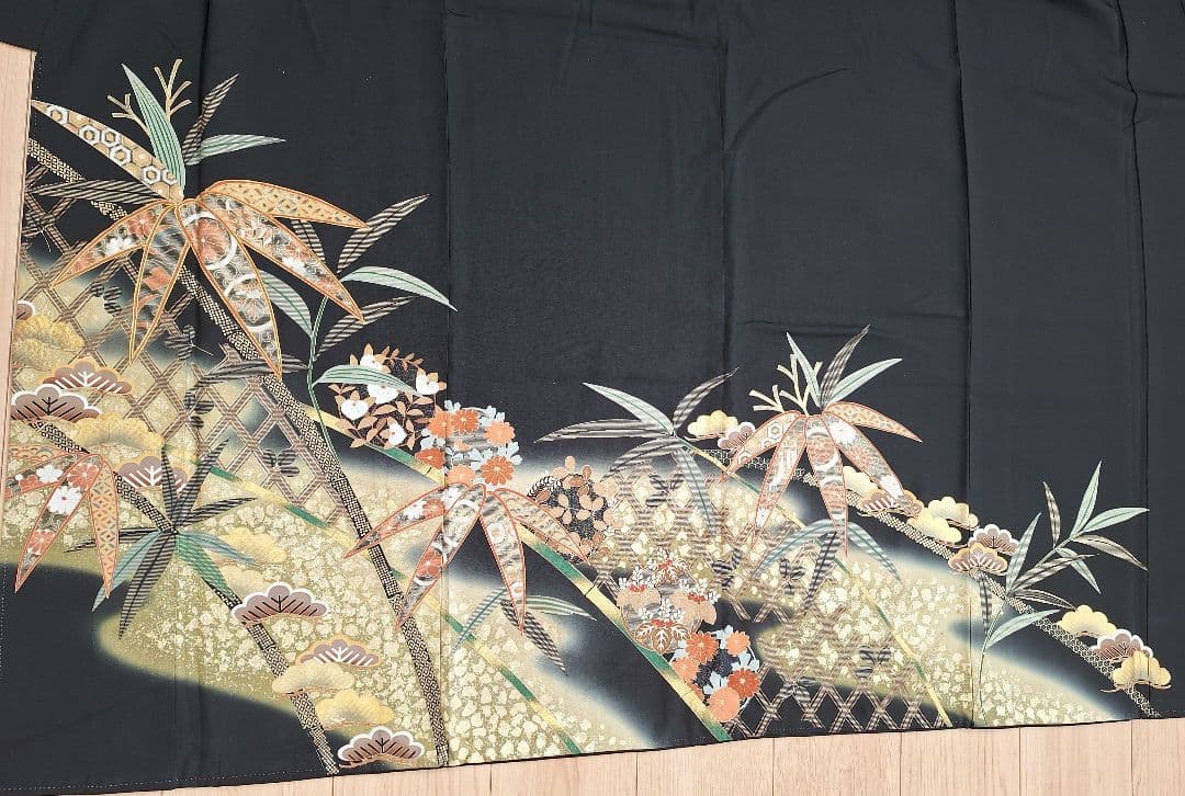 着物リメイクワンピース3674