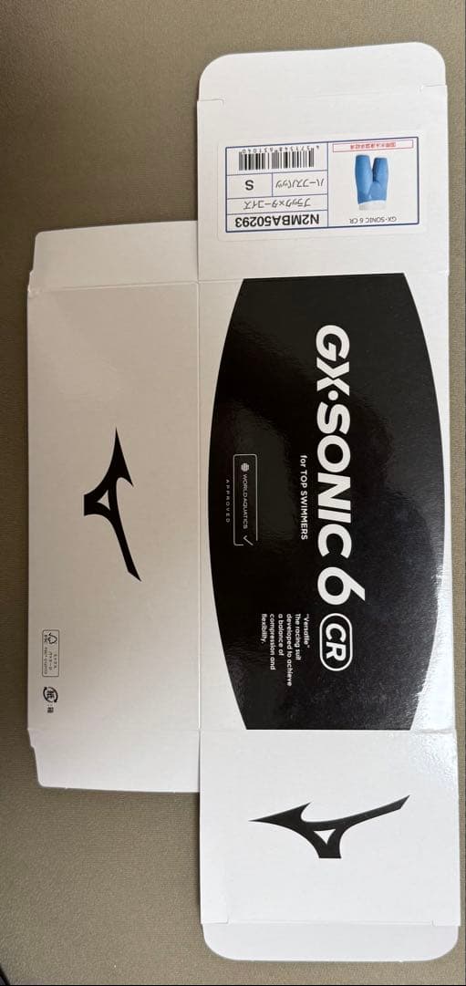 Mizuno GX・SONIC 6 CR 競泳水着 S 水色