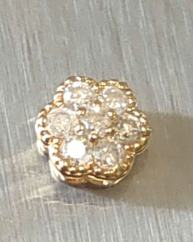 k18 ダイヤモンドペンダントトップ フラワー 0、16ct