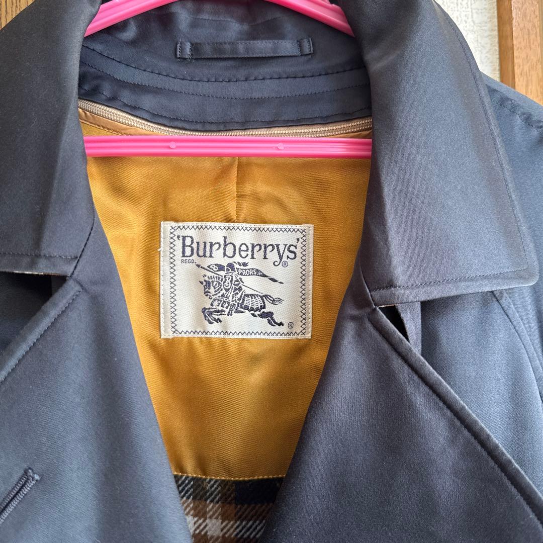 Burberry ネイビー トレンチコート ベルト付き