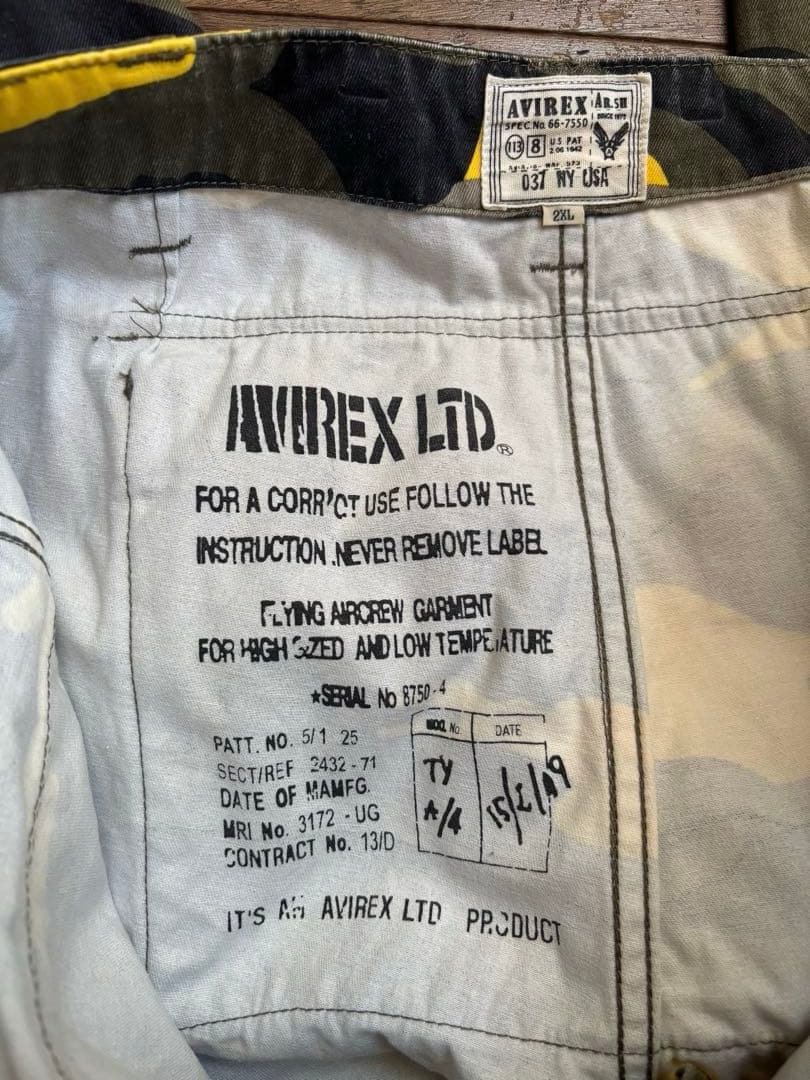 アヴィレックスミリタリーカーゴパンツ