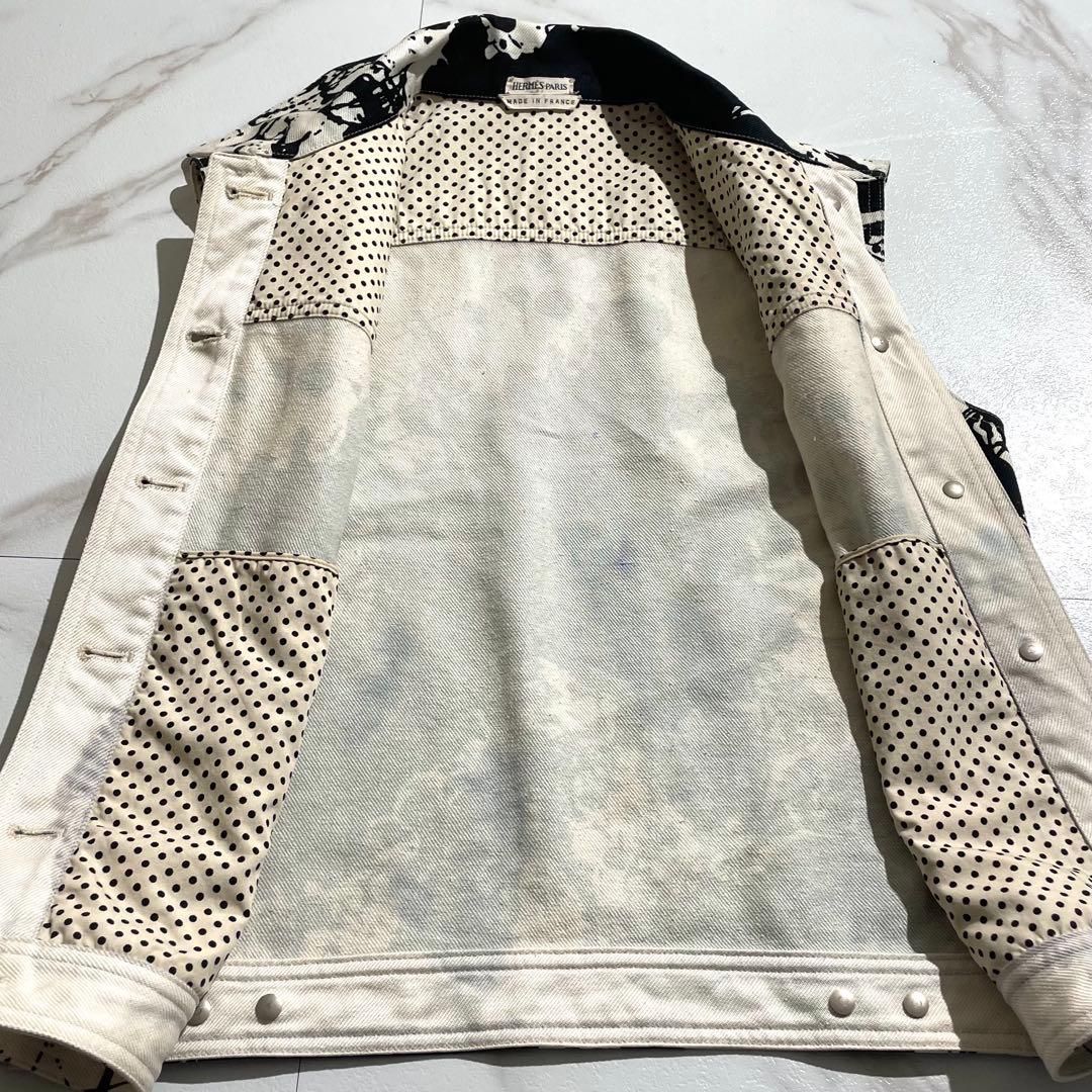 入手困難✨ エルメス マルジェラ期 ベスト 落書き ペイント加工 ブラック