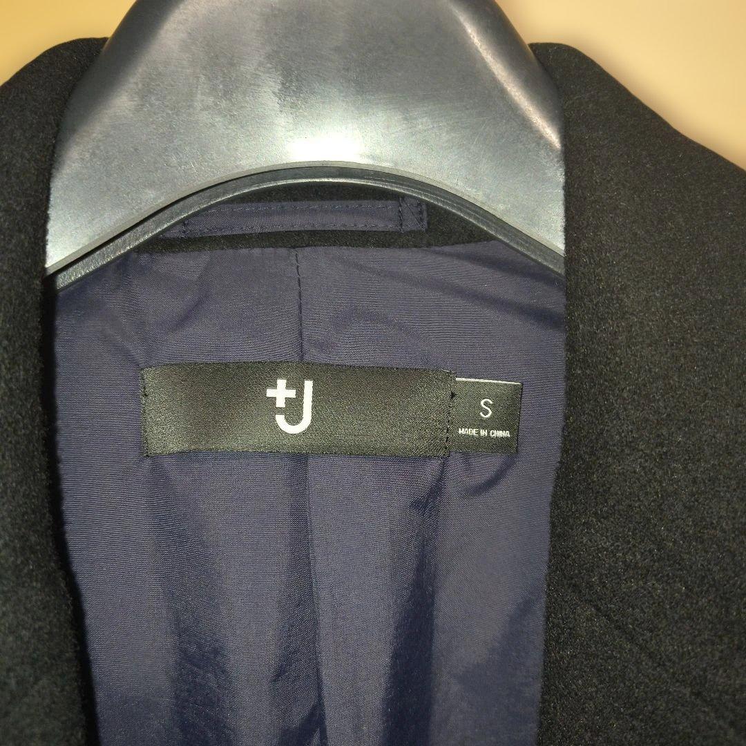 UNIQLO+J カシミヤブレンドオーバーサイズチェスターコート　ブラック　S