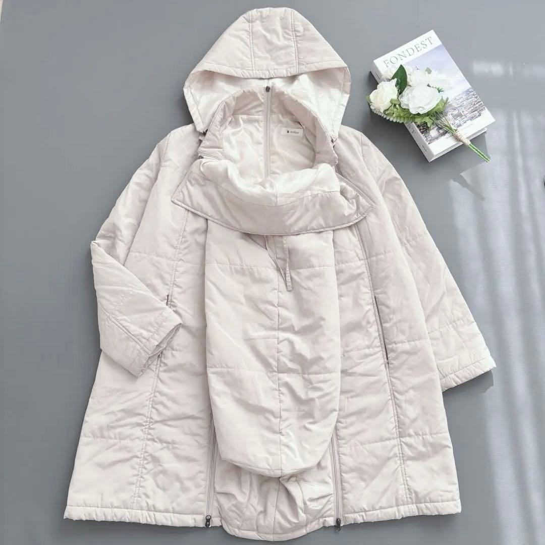 Milk tea 中綿ロングママコート 4way おんぶ 抱っこ ダッカー付