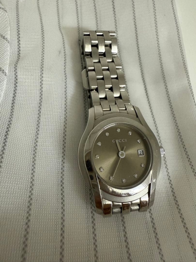 専用　GUCCI クォーツ腕時計 5500Lダイヤ11P　シルバー