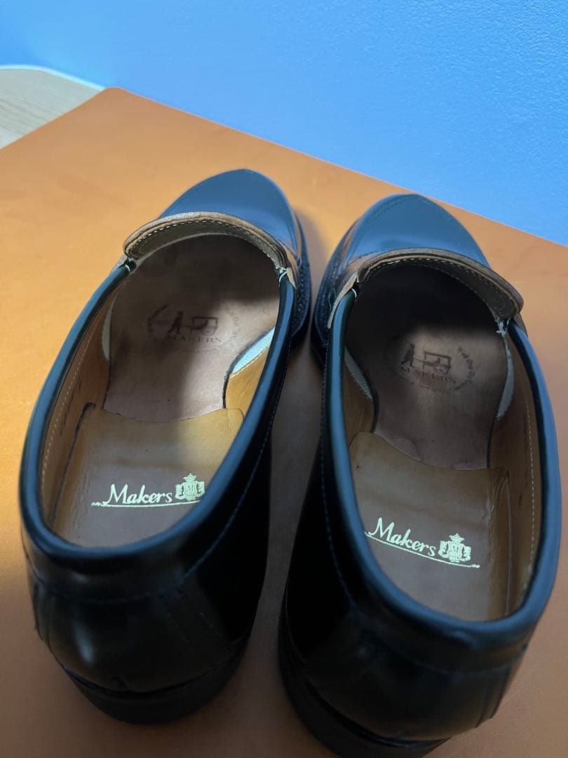 Makers V TIP LOAFER GREEN コードバン US5