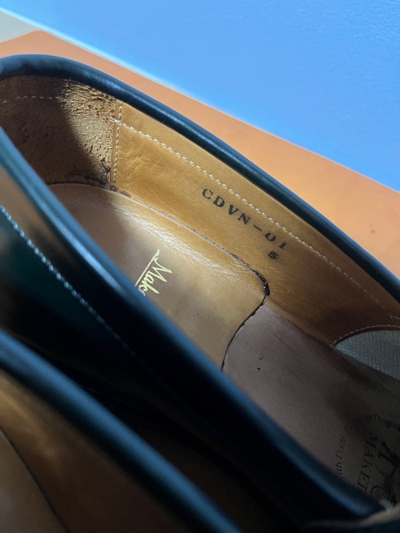 Makers V TIP LOAFER GREEN コードバン US5