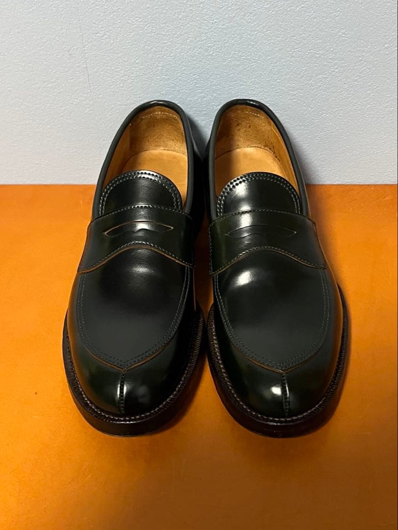 Makers V TIP LOAFER GREEN コードバン US5