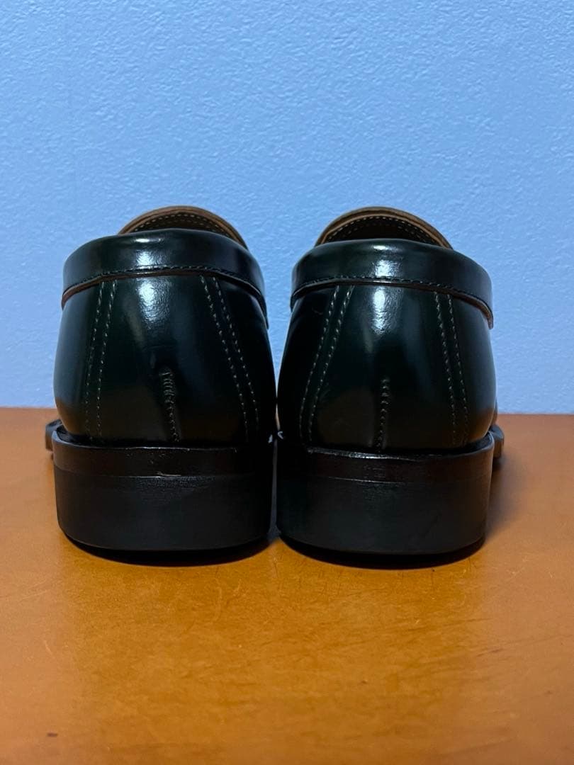 Makers V TIP LOAFER GREEN コードバン US5