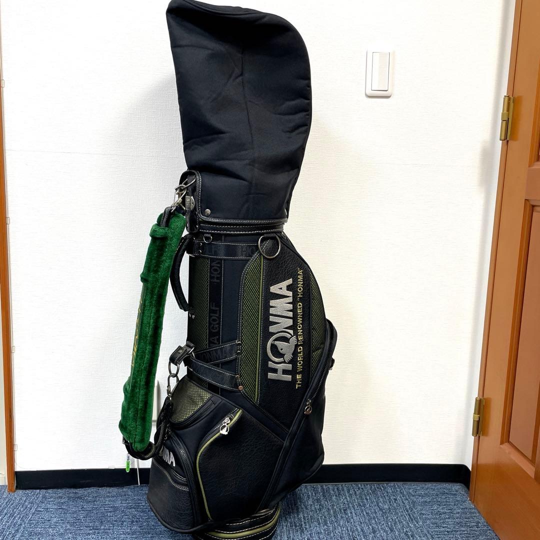 専用　　HONMA キャディバッグ 黒/緑
