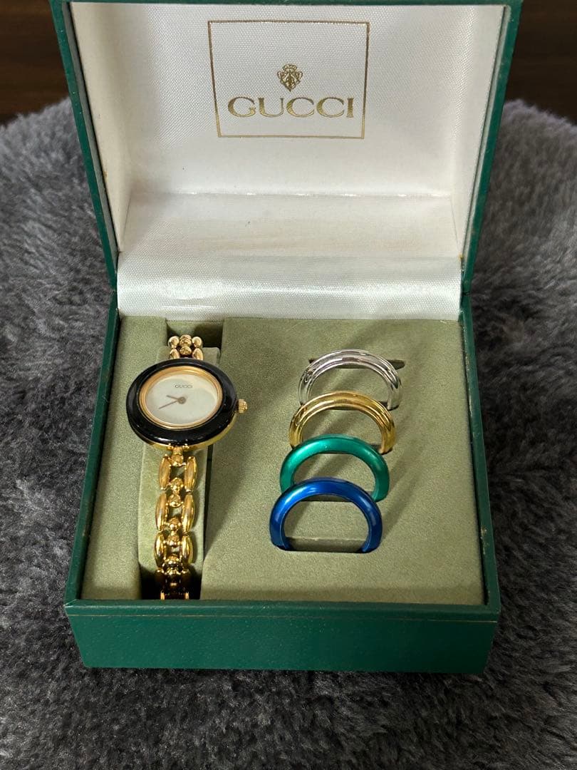 GUCCIにて稼動確認品 GUCCI グッチ 腕時計 チェンジベゼル