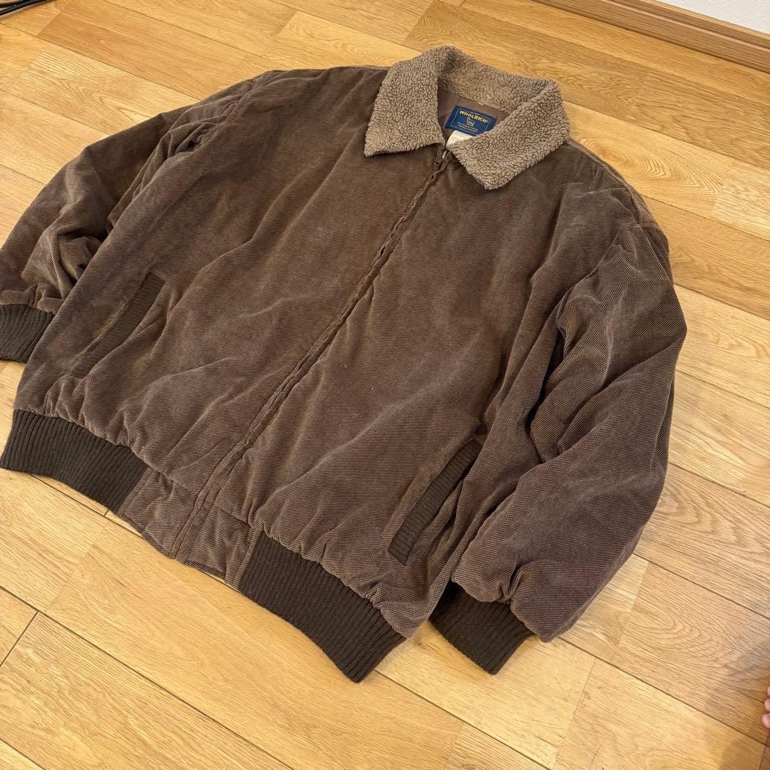 【WOOLRICH】襟ボア コーデュロイ ボンバージャケット XL