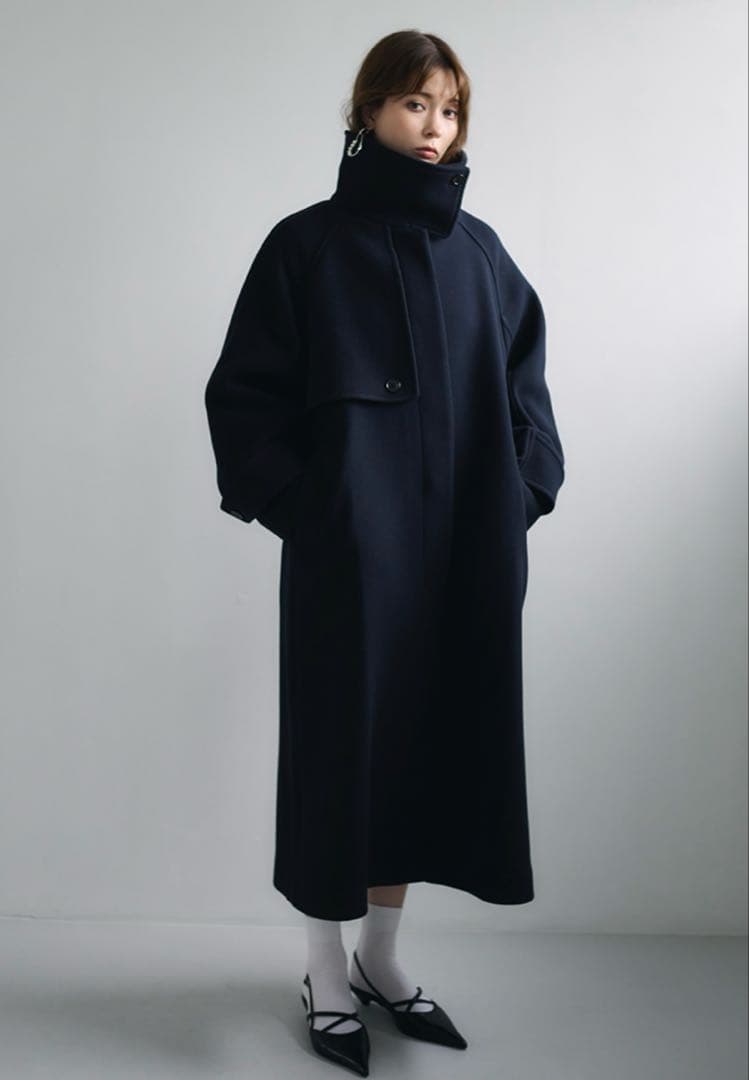 FRAYI.D ウールリバーバルマカンコート