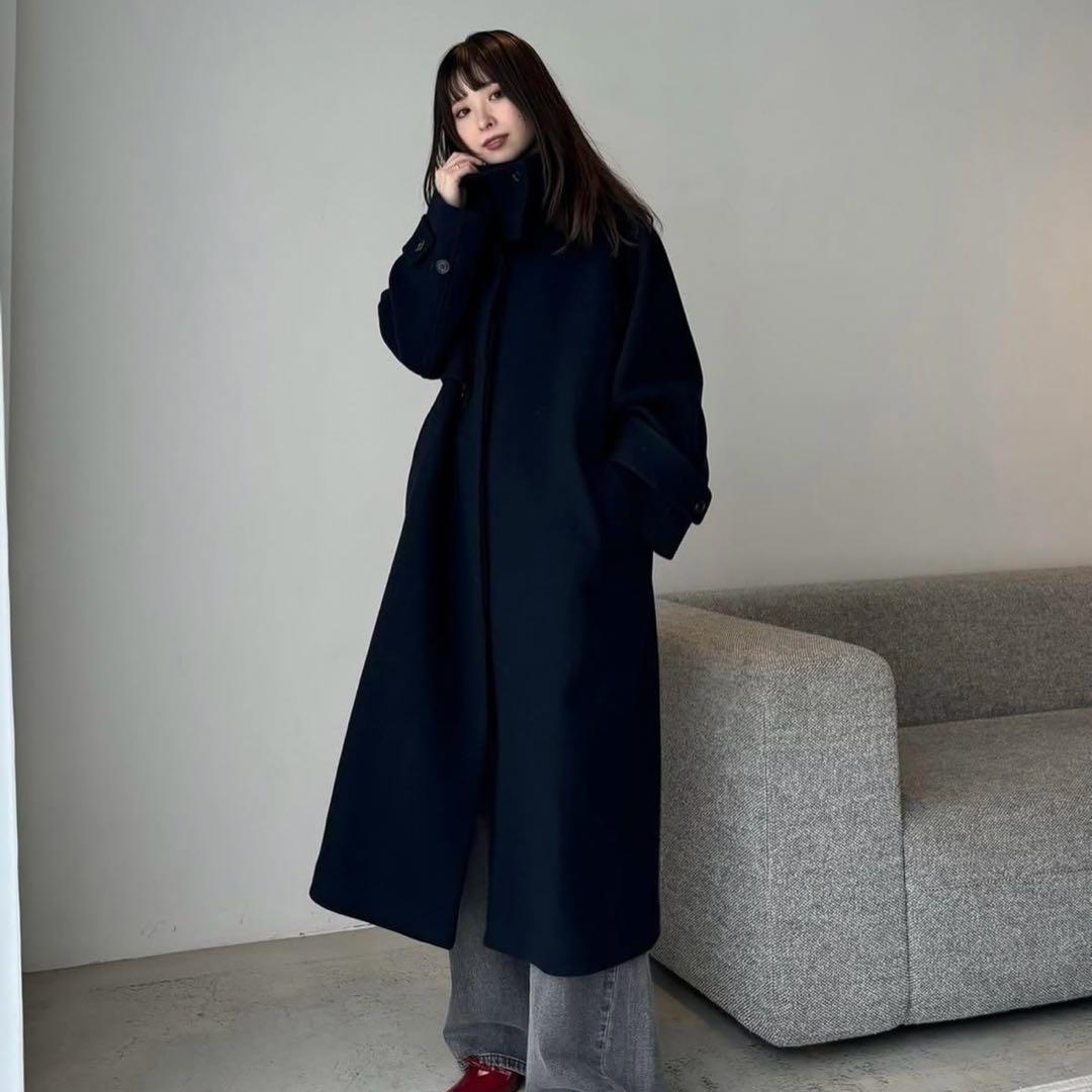 FRAYI.D ウールリバーバルマカンコート