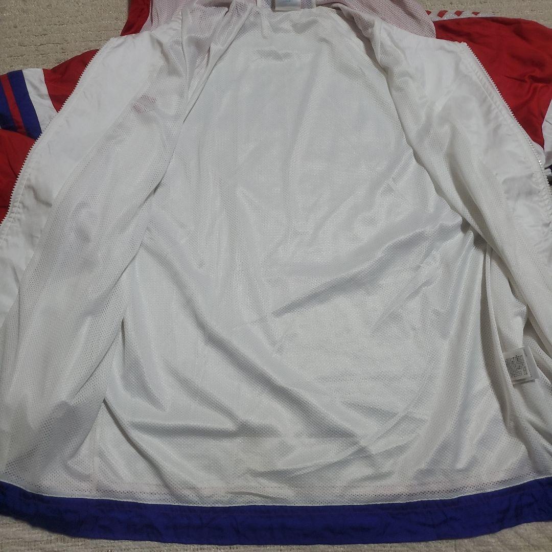 【希少】arena　フード付ナイロンジャケット　デサント製　M　テープロゴ