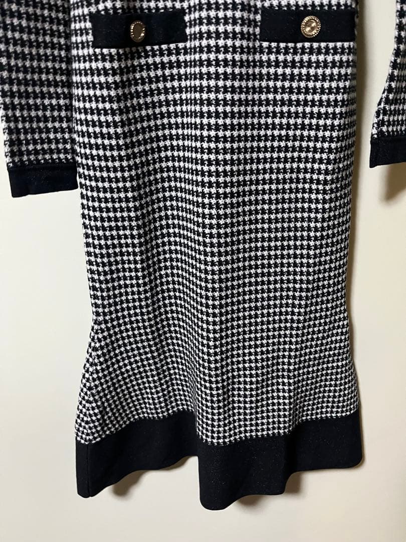 ワンピース Buckingham Houndstooth Knit Dress