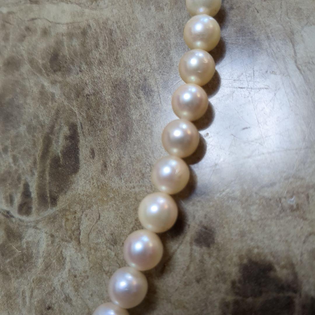 真珠ネックレス silver刻印 あこや 本真珠