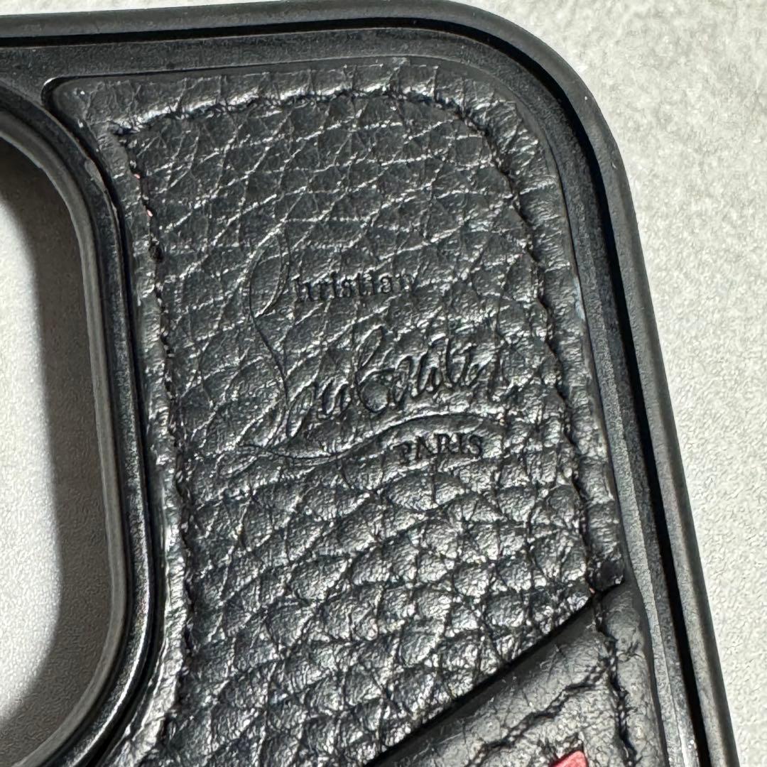 ✨美品✨クリスチャンルブタン iPhone13Proケース ラバー レザー