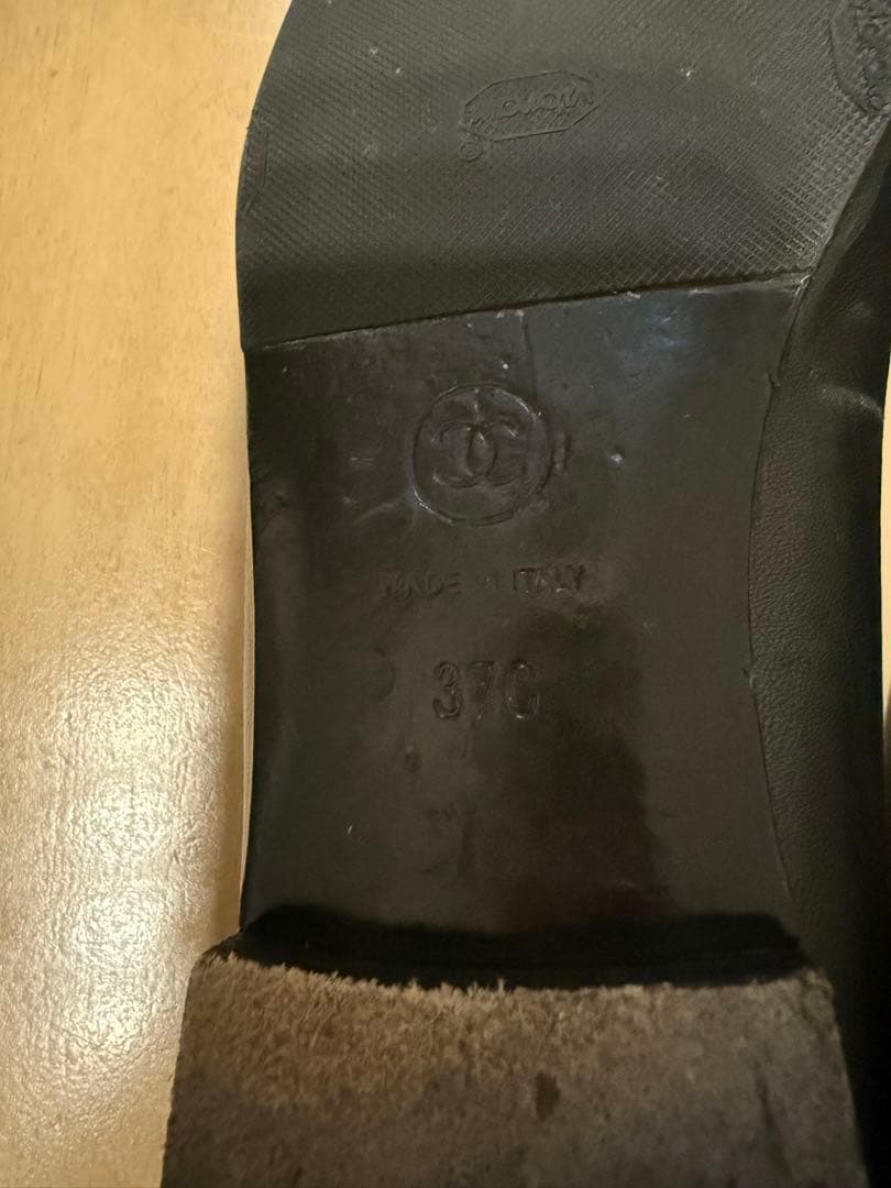 美品　CHANELシャネル　バレリーナ　37 黒