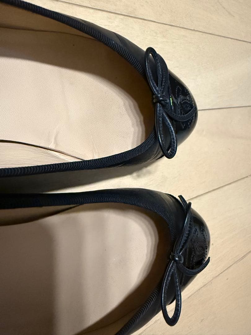 美品　CHANELシャネル　バレリーナ　37 黒