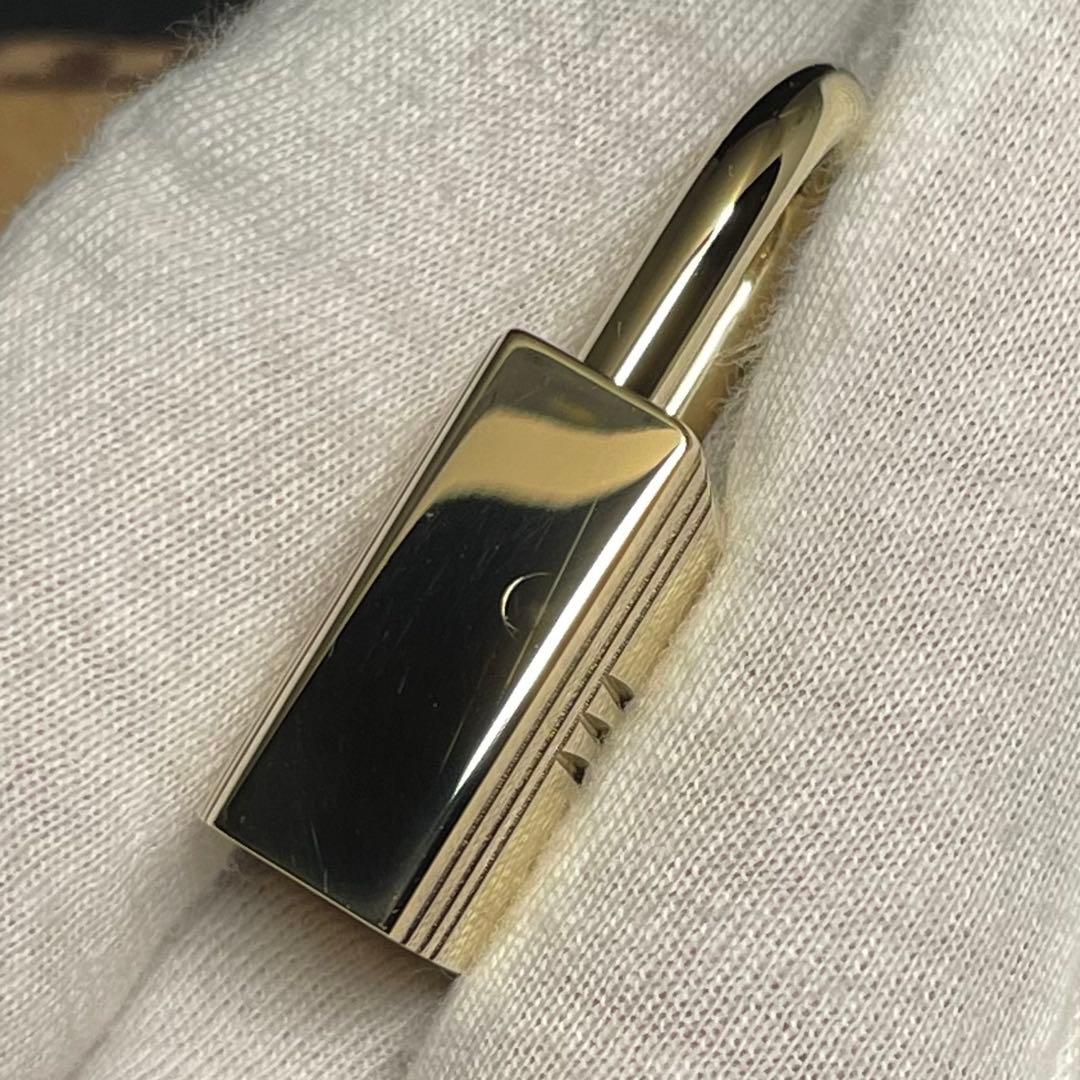 【極美品】エルメス ゴールド パドロック カデナ クロシェット100番 カギ2個