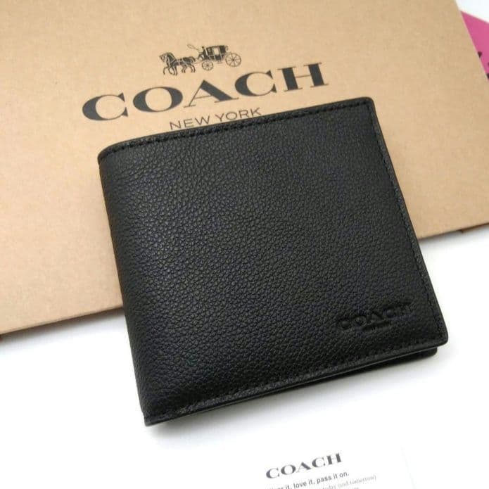 本日限定特別価格　新作　新品　COACH　折り財布　メンズ