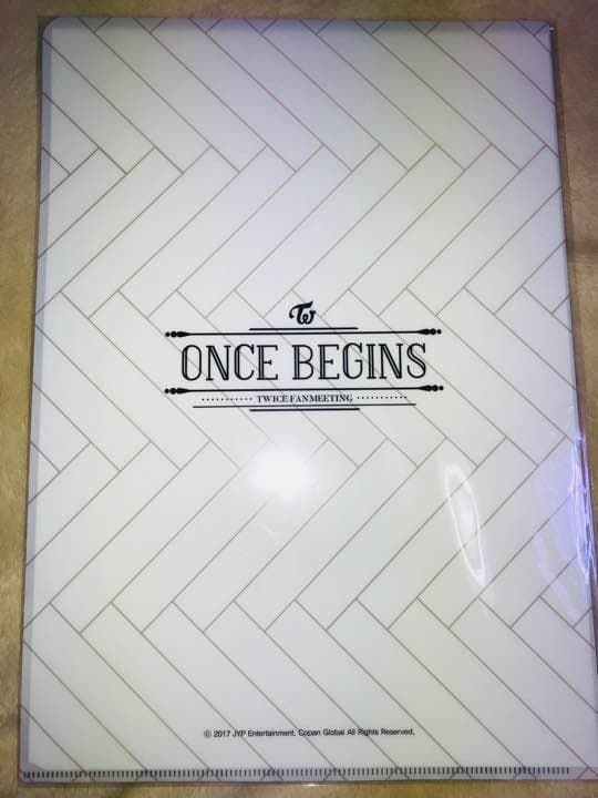 TWICE  ONCE BEGINS ダヒョン 公式クリアファイル