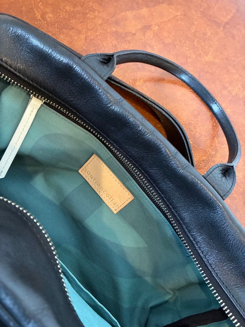 ブラックレザー ビジネスバッグ