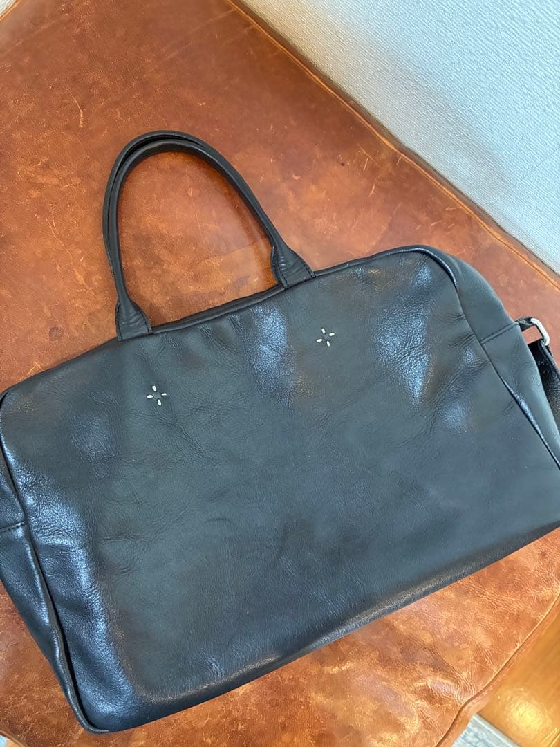 ブラックレザー ビジネスバッグ