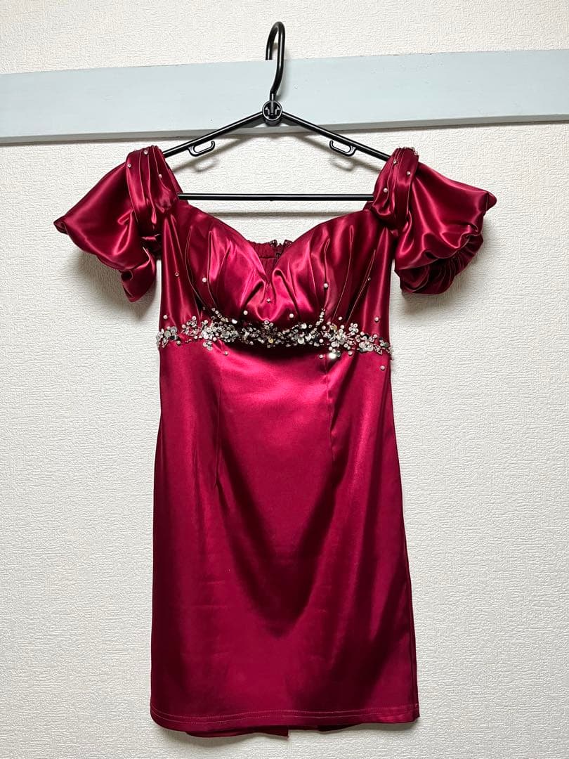 美品　AR AngelR キャバドレス　レッド　 ワンピース ナイトドレス