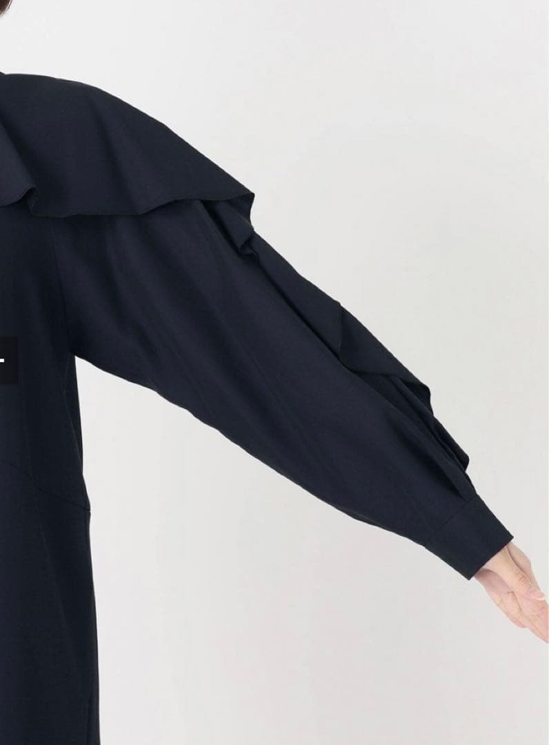 ヴェルメイユパーイエナ　イエナ　レーヨン　ツイル　フリル　ワンピース