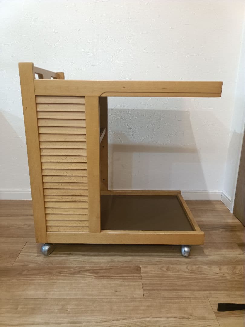 ◆カリモク◆木製キッチンワゴン キャスター付き