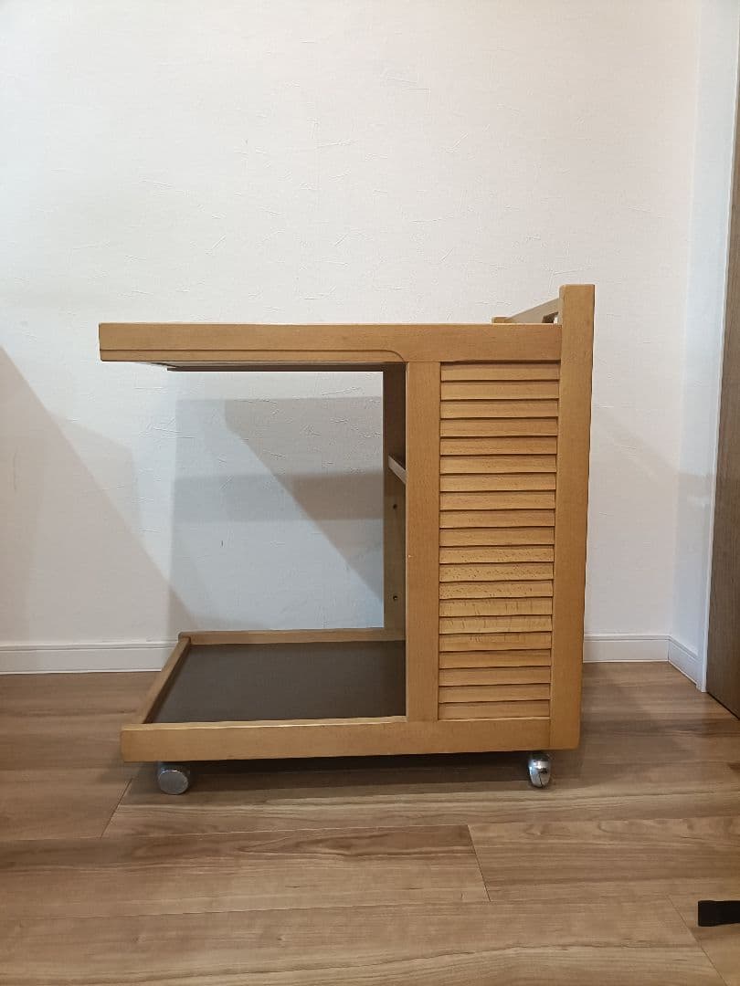 ◆カリモク◆木製キッチンワゴン キャスター付き