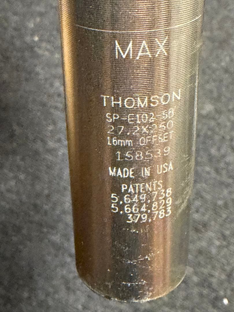 Thomson Elite シートポスト 27.2mm 250mm