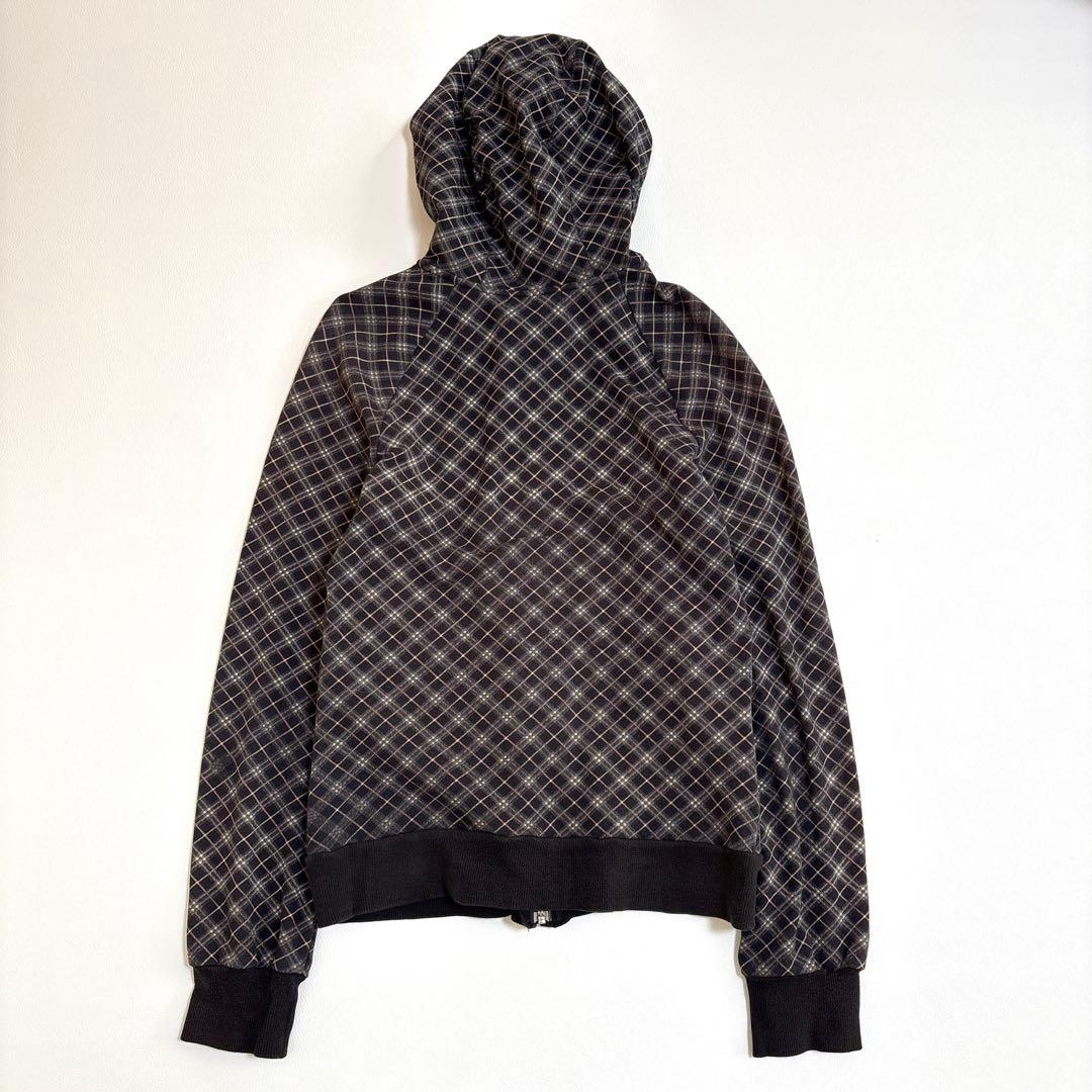 バーバリーブルーレーベル ジップパーカー ノバチェック ホースロゴ 38 M