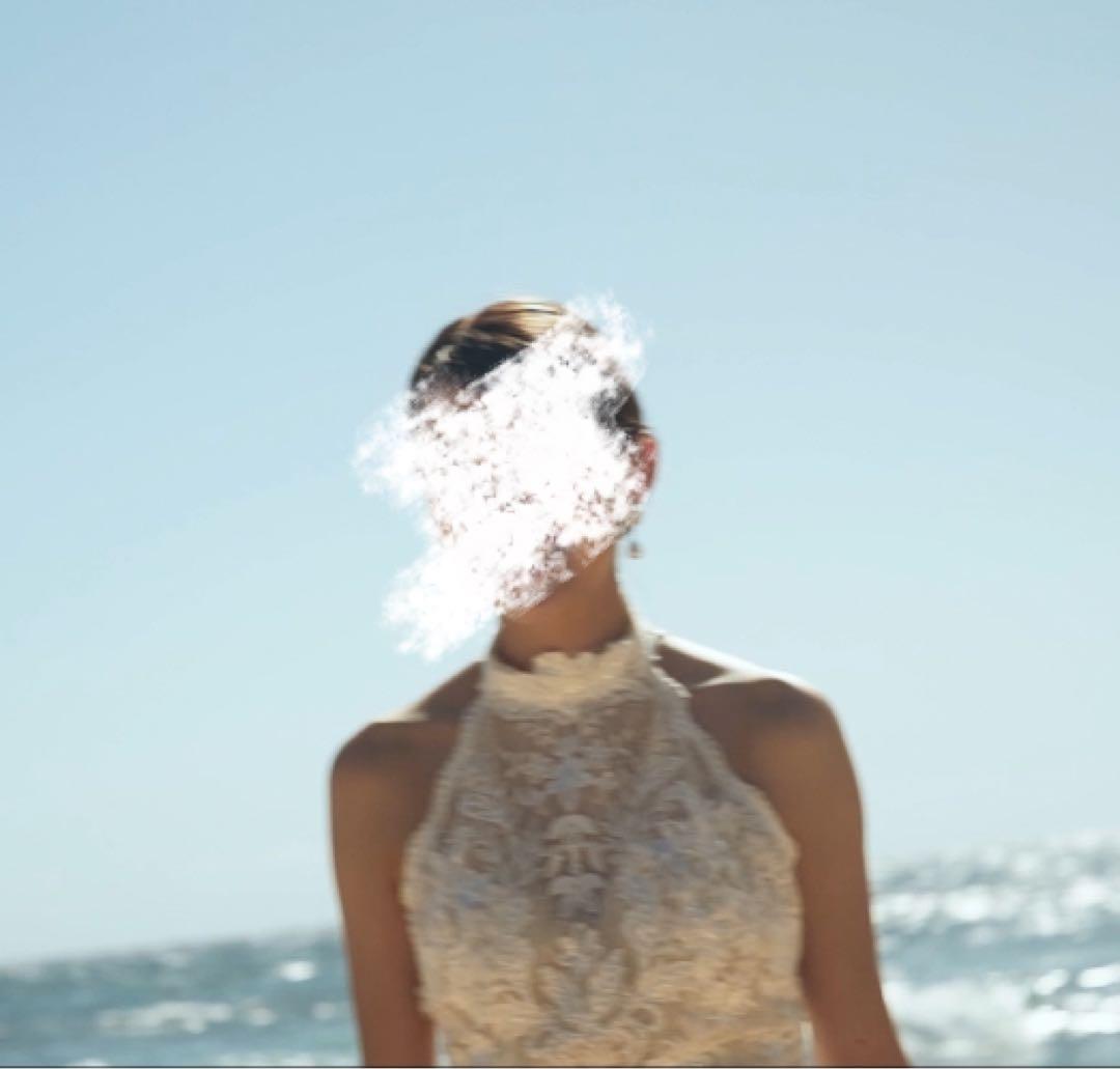 ウェディングドレス　総レース　バックオープン　マーメイドドレス