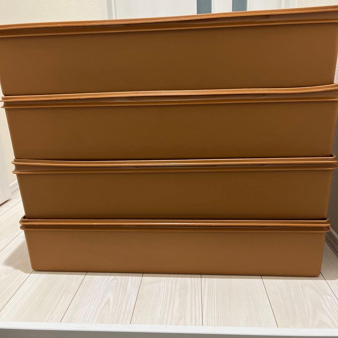 タッパーウエア衣装ケース ロングスーパーケース 4個セット