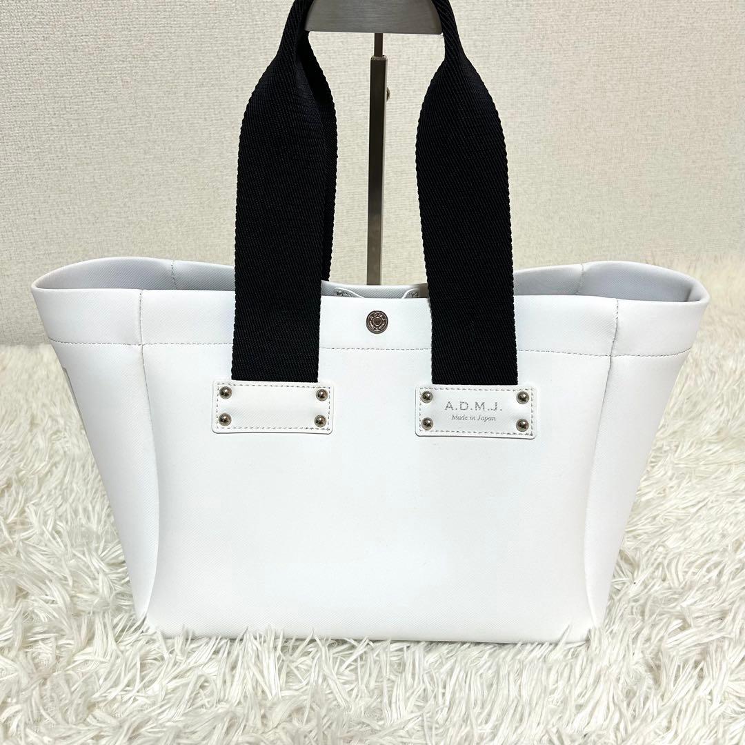 極美品✨ADMJ 2022年購入 デイリートート サイドロゴ✨トートバッグ