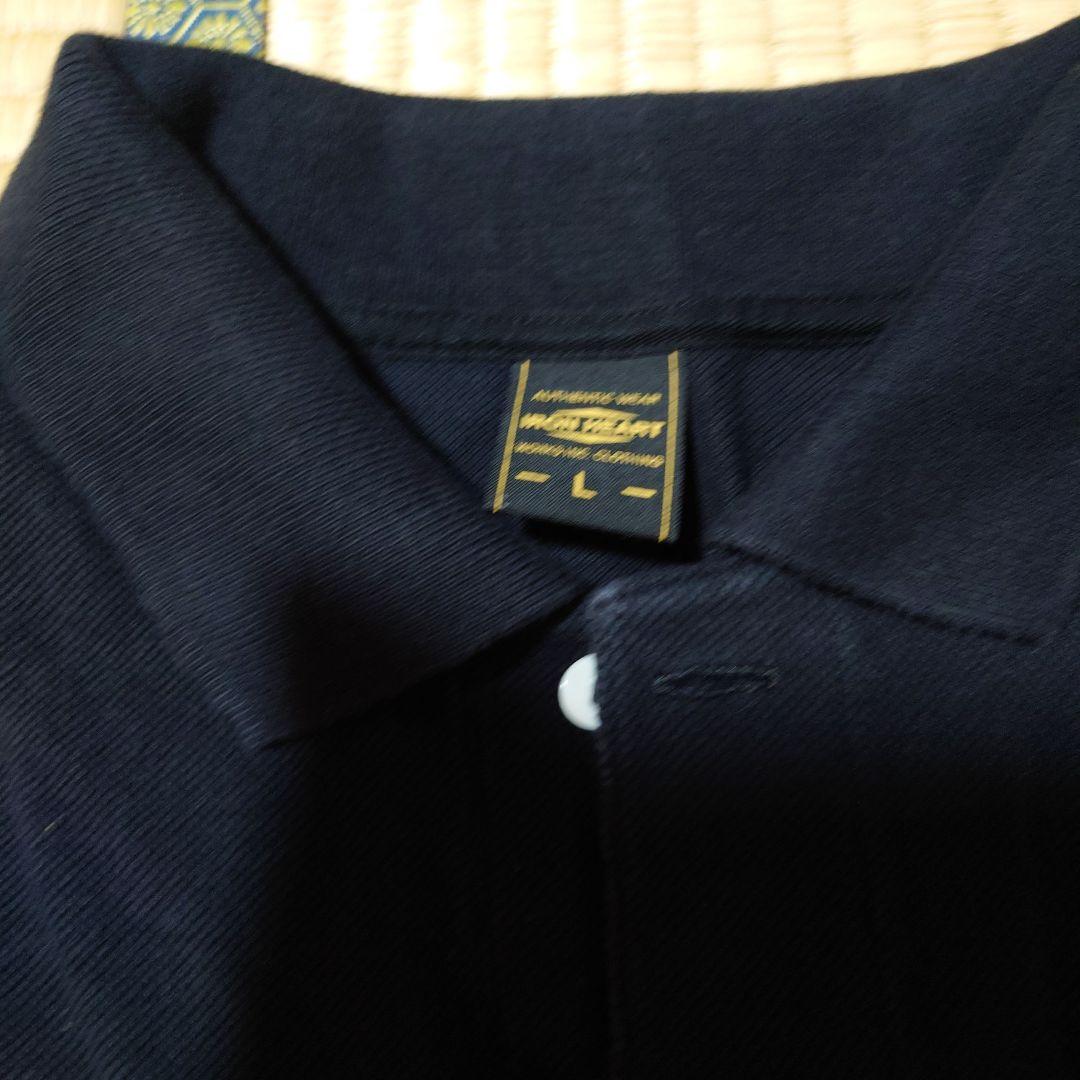 IRON HEART アイアンハート ヘビー鹿の子ポロシャツ ブラック サイズL