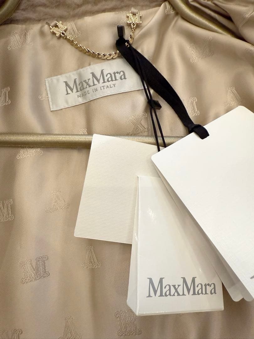 Max Mara テディベア ケープ サンド