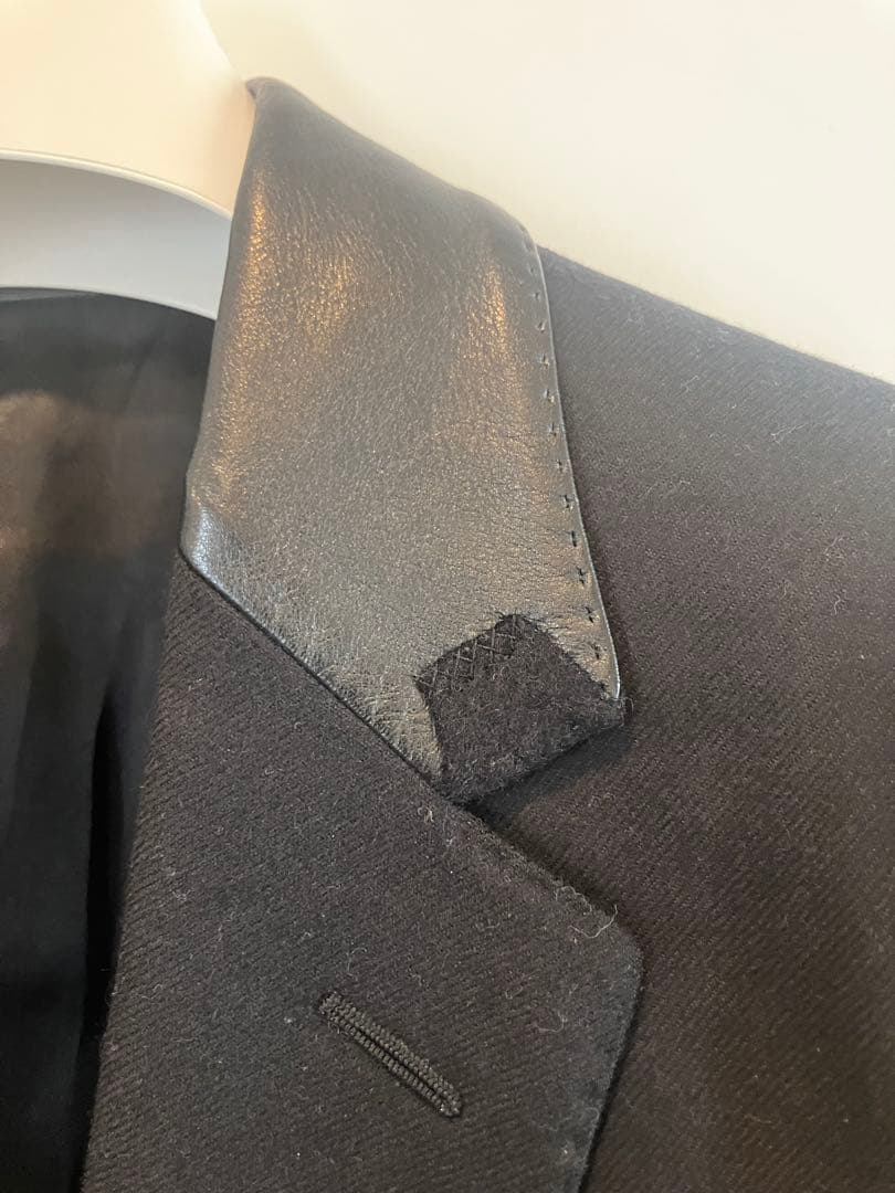 LANVIN Paris ブラック チェスターコート ルカ期