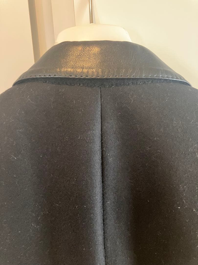 LANVIN Paris ブラック チェスターコート ルカ期