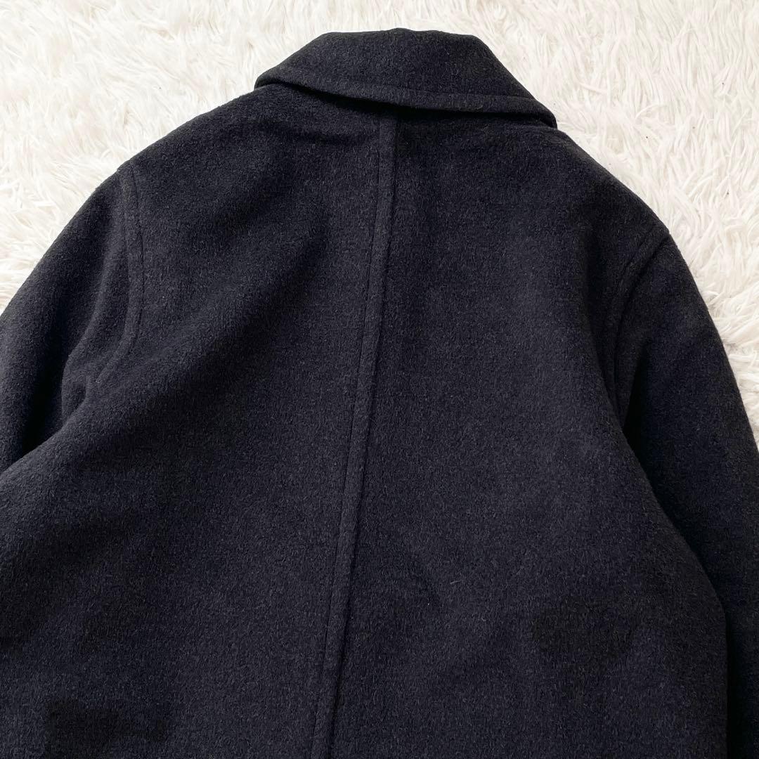 美品 伊製 Lサイズ Max Mara 銀タグ ステンカラーコート 大きいサイズ