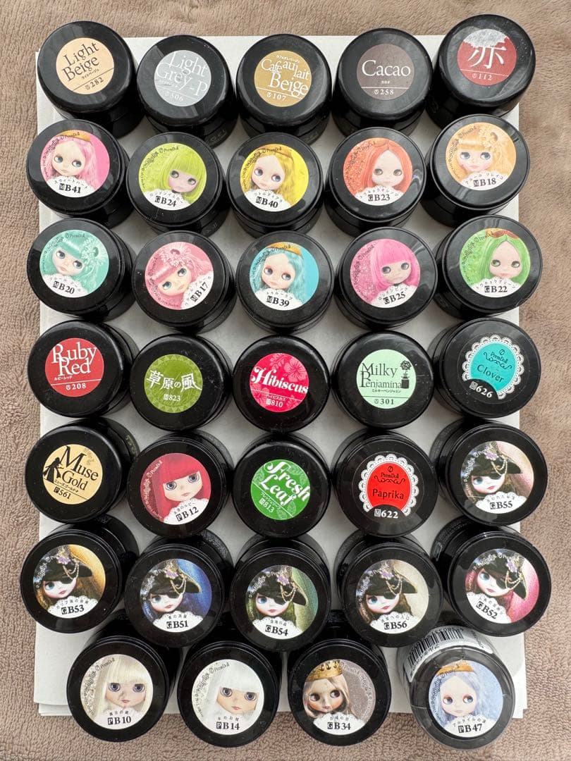 プリジェル　カラージェル　34色セット
