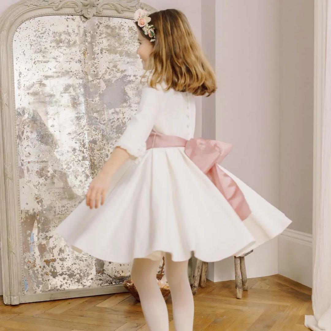 Amaia Kids アマイアキッズ セレモニードレス　ホワイト　ピンク　結婚式
