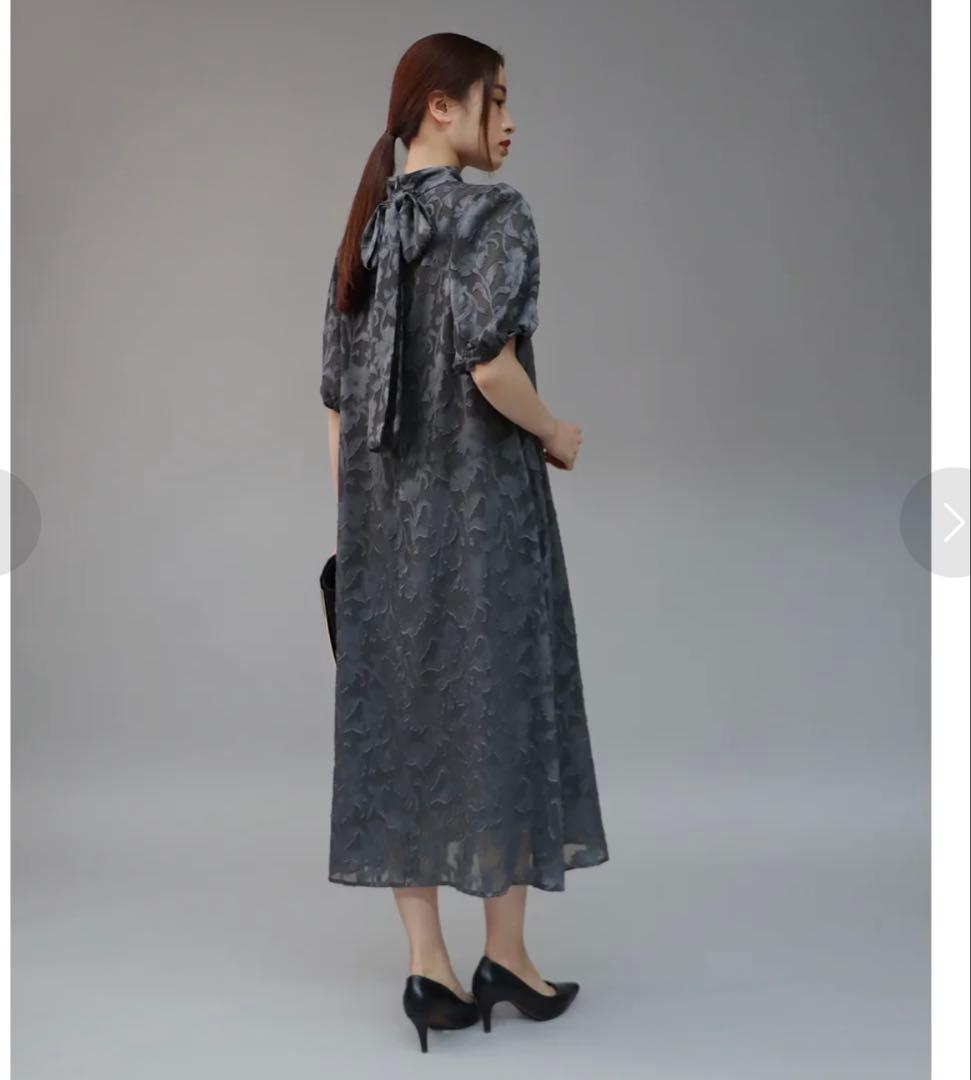 J by blue バックリボンジャガードドレス L オケージョン 結婚式